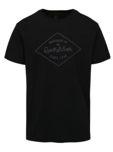 Čierne pánske tričko s potlačou Quiksilver