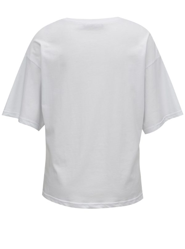 Biele tričko s potlačou Fornarina Amber 1