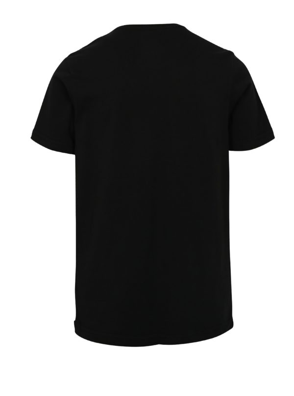 Čierne chlapčenské tričko s potlačou Quiksilver