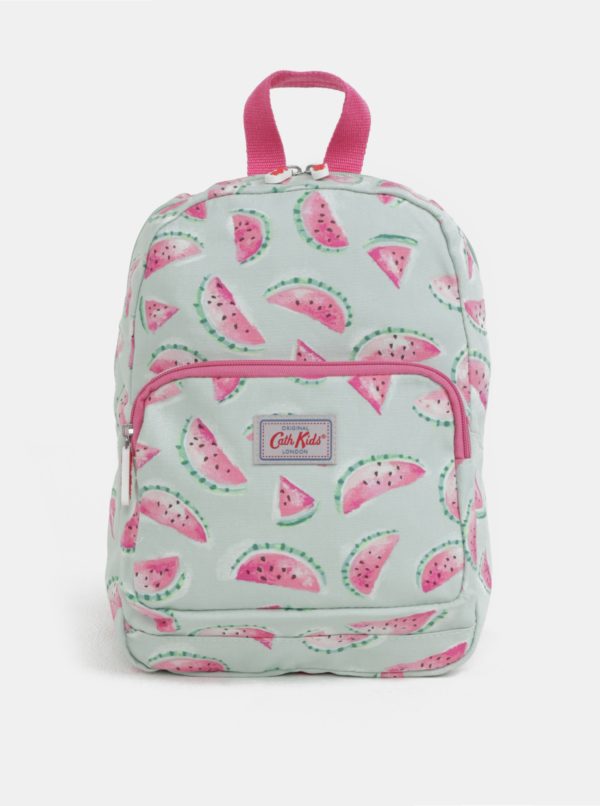 Svetlozelený dievčenský batoh s potlačou melónov Cath Kidston