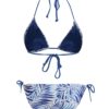 Bielo–modré dámske vzorované dvojdielne plavky Rip Curl