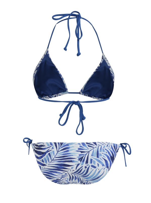 Bielo–modré dámske vzorované dvojdielne plavky Rip Curl
