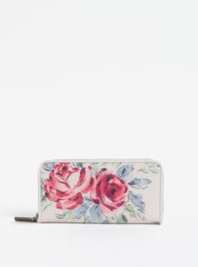 Krémová peňaženka s motívom kvetov Cath Kidston