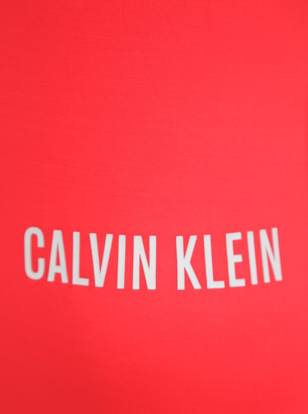 Červené dámske jednodielne plavky Calvin Klein