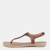Hnedé vzorované sandále Grendha Romantic