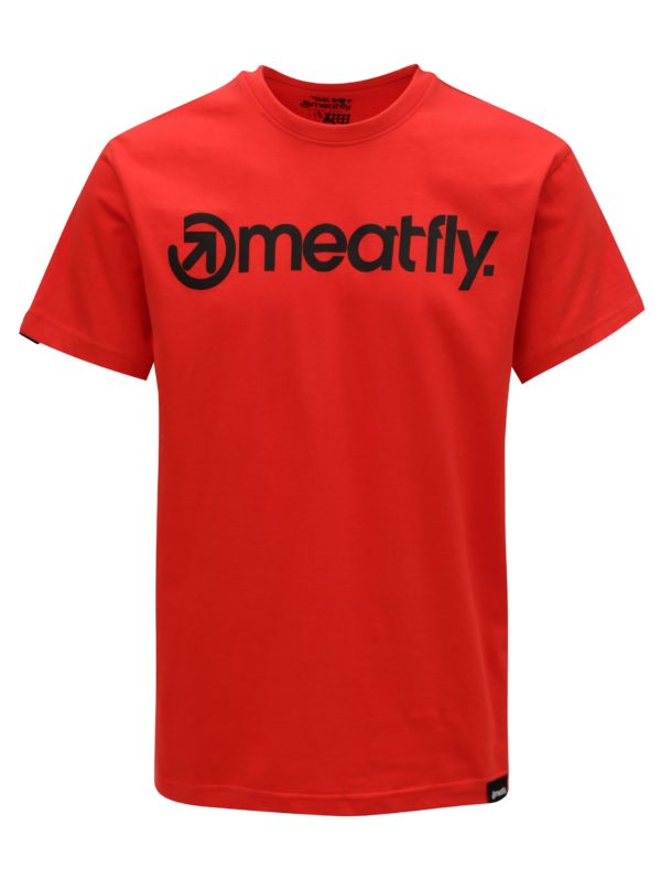 Červené pánske tričko MEATFLY Logo