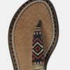 Hnedo-čierne sandále s aztéckym vzorom Grendha Acai