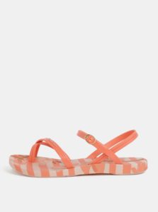 Marhuľovo–oranžové vzorované sandále Ipanema Fashion Sand
