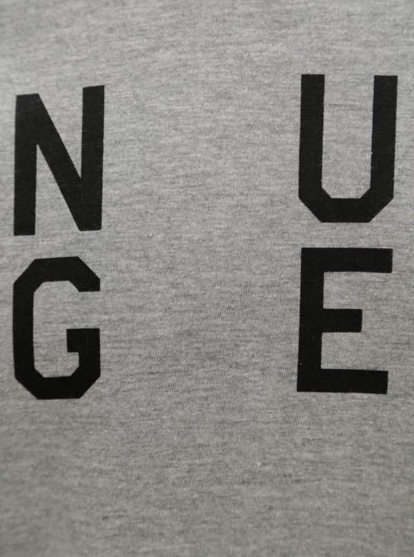 Modro-sivé pánske tričko s potlačou NUGGET Complex