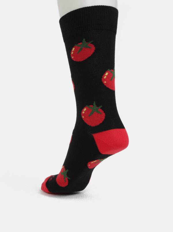 Červeno-čierne unisex ponožky Fusakle Pretlak