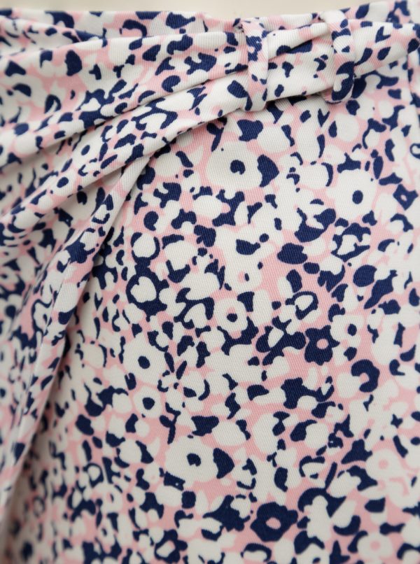Ružovo-krémová vzorovaná zavinovacia sukňa GANT