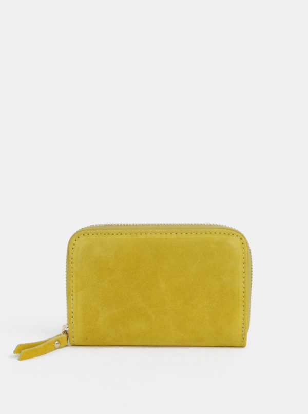 Žltá semišová malá peňaženka ZOOT