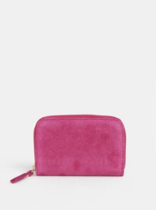 Ružová semišová malá peňaženka ZOOT