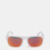 Červeno-biele pánske slnečné okuliare Horsefeathers Keaton