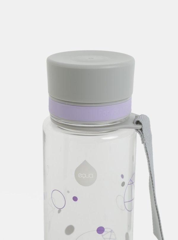Plastová fľaša s motívom kruhov EQUA (600 ml)