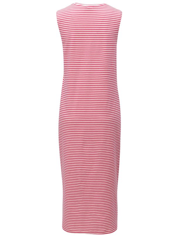 Bielo-ružové pruhované šaty Jacqueline de Yong Charm