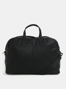 Čierna kožená cestovná taška Vagabond Torino