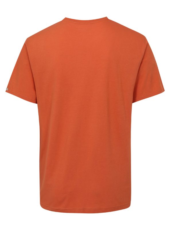 Oranžové pánske tričko s potlačou BUSHMAN Cornhill