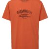 Oranžové pánske tričko s potlačou BUSHMAN Cornhill