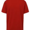 Červené pánske tričko s potlačou zemegule BUSHMAN Wickham