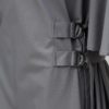 Sivé šaty so zvonovými rukávmi THAÏS & STRÖE