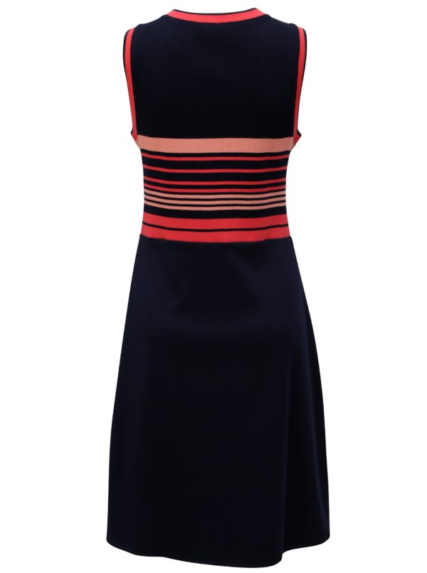 Tmavomodré šaty s pruhovaným topom Nautica