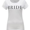 Biele dámske tričko s potlačou ZOOT Bride