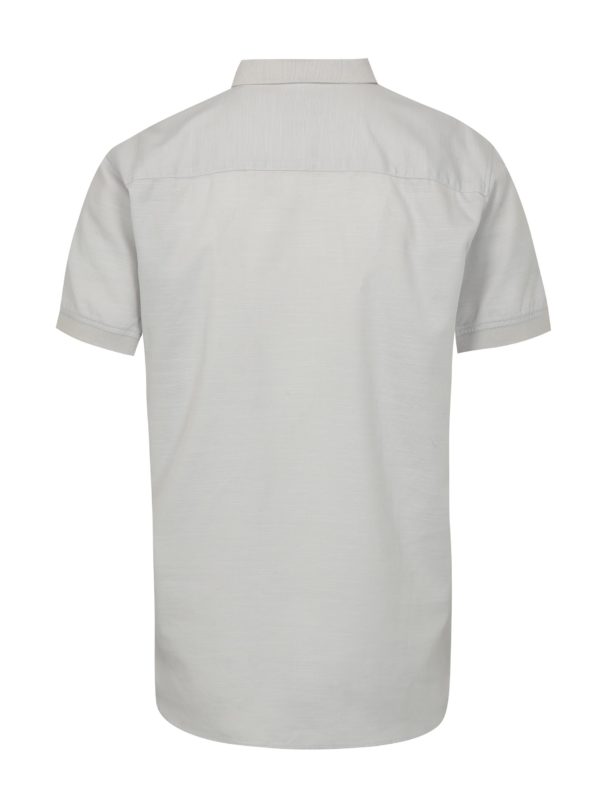 Svetlosivá slim fit košeľa s náprsným vreckom Jack & Jones Glendale