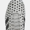 Sivé dámske bodkované kožené tenisky adidas Originals Gazelle