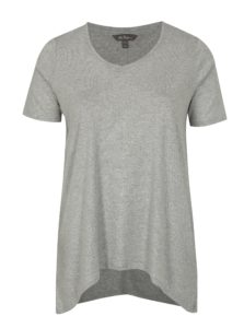 Sivé metalické basic tričko Ulla Popken