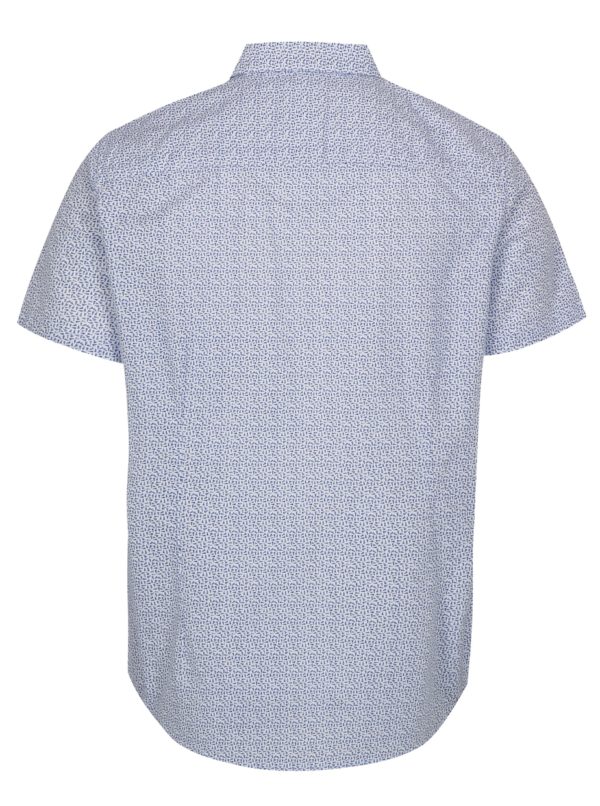 Bielo-modrá vzorovaná košeľa Burton Menswear London