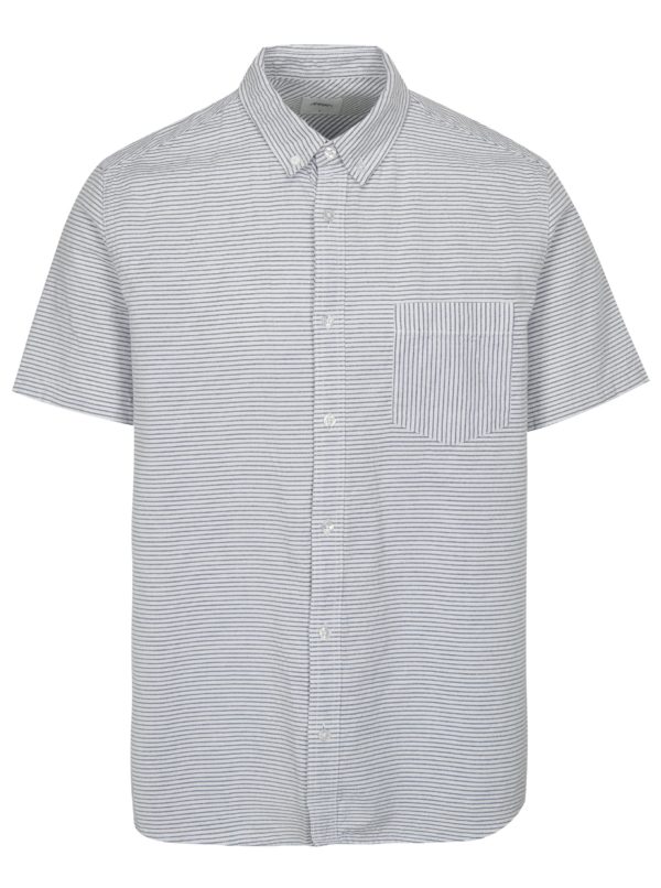 Modro-biela pruhovaná košeľa Burton Menswear London