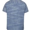 Modrá pruhovaná košeľa s krátkym rukávom Burton Menswear London