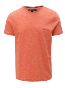 Oranžové melírované pánske tričko Tommy Hilfiger 