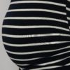 Krémovo–modré pruhované tehotenské tričko Dorothy Perkins Maternity