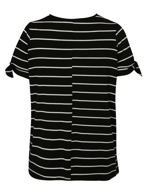 Čierne pruhované tričko Dorothy Perkins Curve
