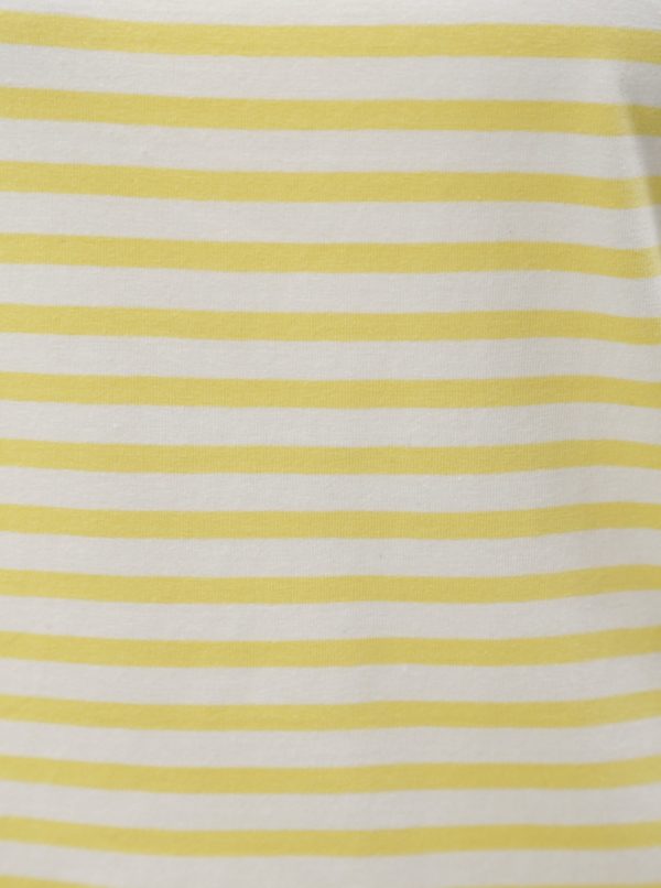 Bielo-žlté pruhované tričko Blendshe Jemima