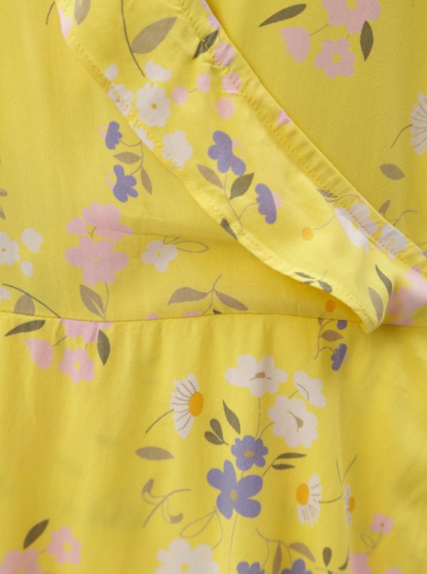 Žlté kvetované šaty Blendshe Kira