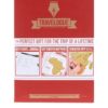 Červený cestovný denník so stieracími mapami Luckies Travelogue