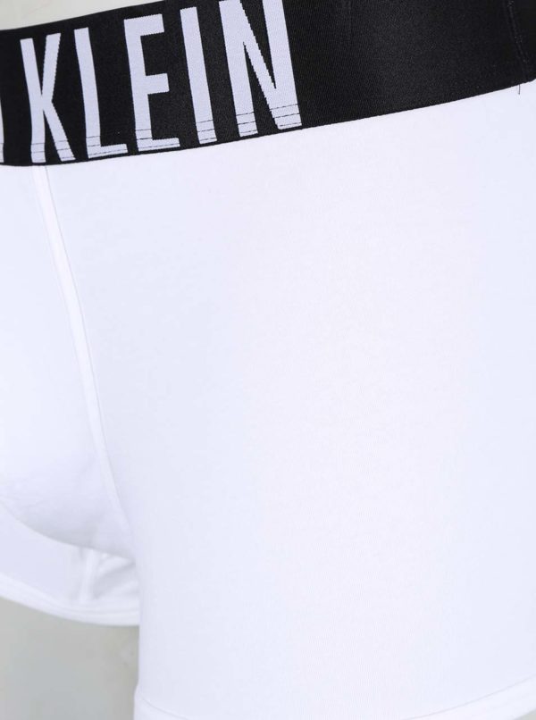 Biele kratšie boxerky so širokým pásom Calvin Klein Underwear