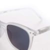 Biele unisex slnečné okuliare so zrkadlovými modrými sklami IZIPIZI #E