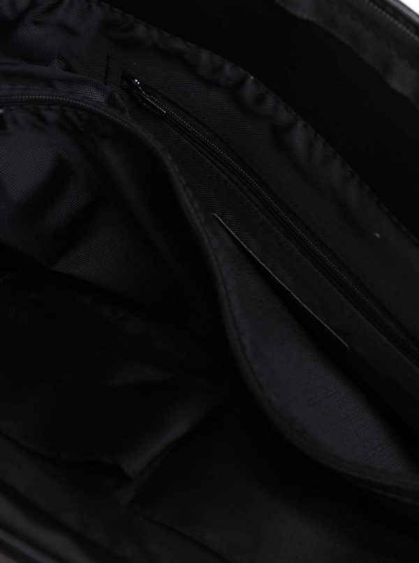 Čierna pánska taška s prednými vreckami Solier