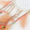 Bielo-ružový lapač snov s pierkami Kaemingk