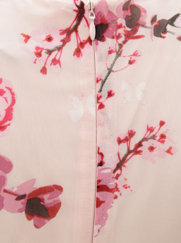 Svetloružové kvetované šaty Billie & Blossom