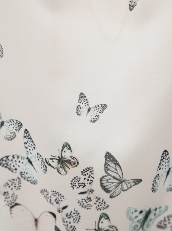 Svetloružová blúzka s motívom motýľov Billie & Blossom Curve