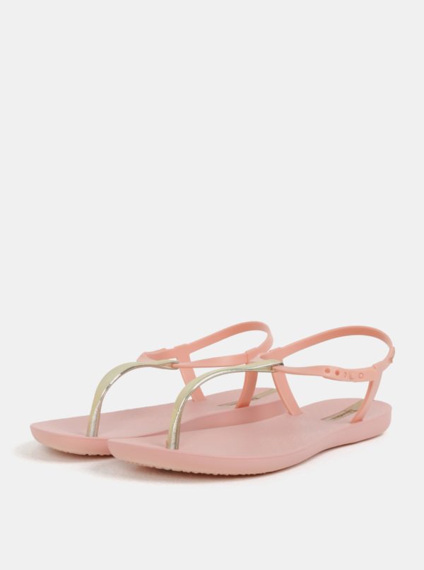 Ružové sandálky s detailmi v zlatej farbe Ipanema Charm V