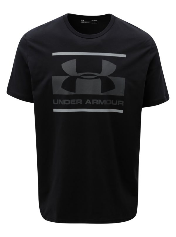 Čierne pánske funkčné tričko s potlačou Under Armour 