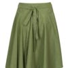 Zelená zavinovacia sukňa La femme MiMi