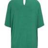 Zelené tričko s golierikom La femme MiMi