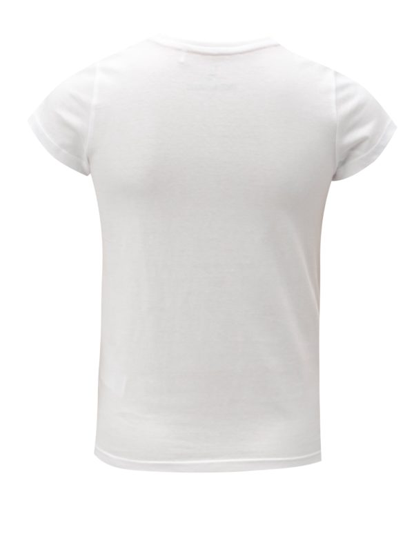 Biele dievčenské tričko s potlačou 5.10.15.